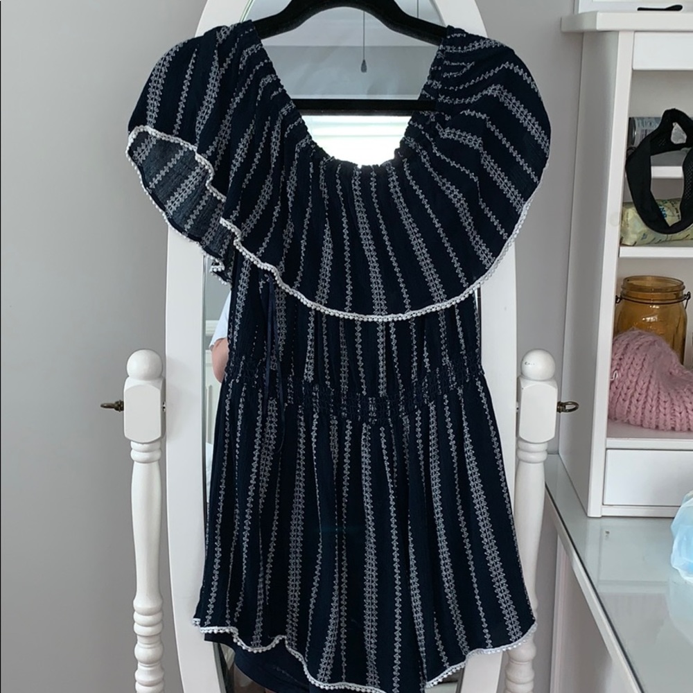 LuLu’s blue and white Romper